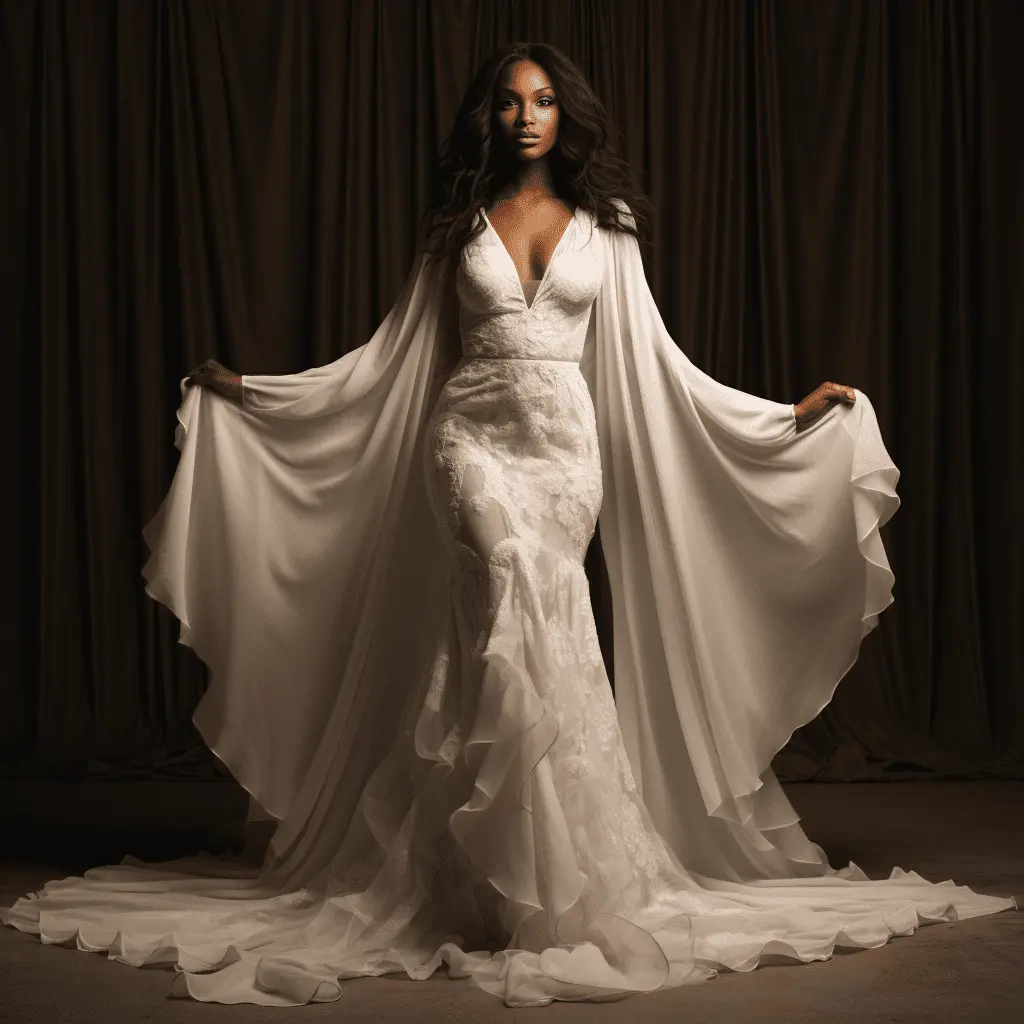 White wedding Gown