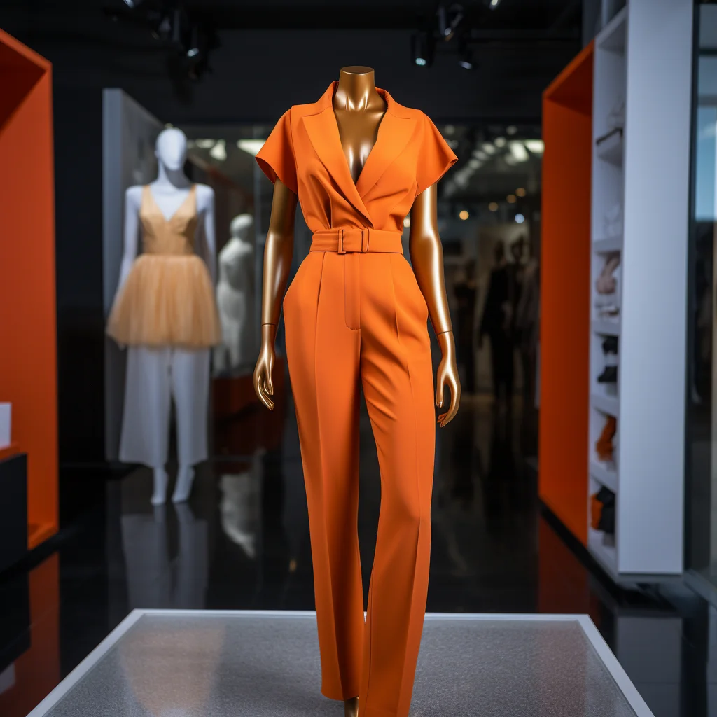 Burnt Orange Corporate Jumpsuit Suitable
