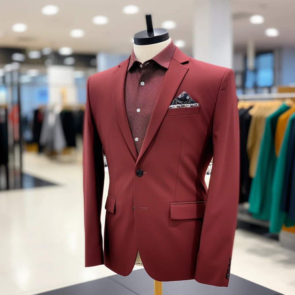 Wine Blazer Jacket For Men